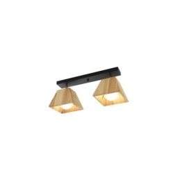 Faretto da soffitto girevole in legno nordico a 4 prismi