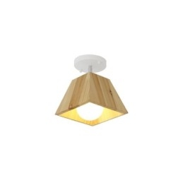 Faretto da soffitto girevole in legno nordico a 4 prismi
