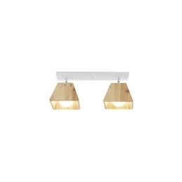 Faretto da soffitto girevole in legno nordico a 4 prismi