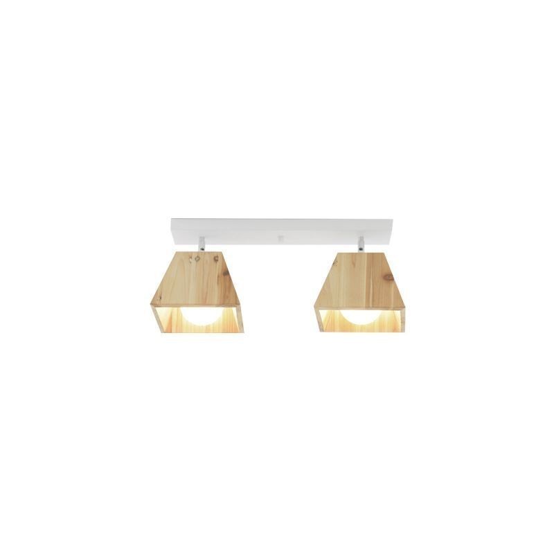 Faretto da soffitto girevole in legno nordico a 4 prismi