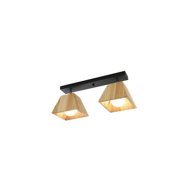 Faretto da soffitto girevole in legno nordico a 4 prismi
