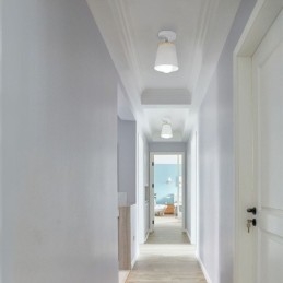 Faretto da soffitto nordico in metallo e legno, 1 luce, E27/E26