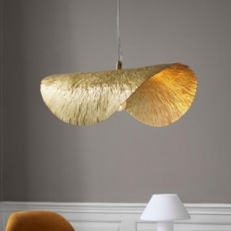 Lampada a sospensione classica in ottone, 1 luce, E26/E27, catena regolabile