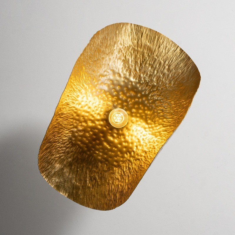 Lampada a sospensione classica in ottone, 1 luce, E26/E27, catena regolabile