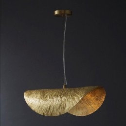Lampada a sospensione classica in ottone, 1 luce, E26/E27, catena regolabile