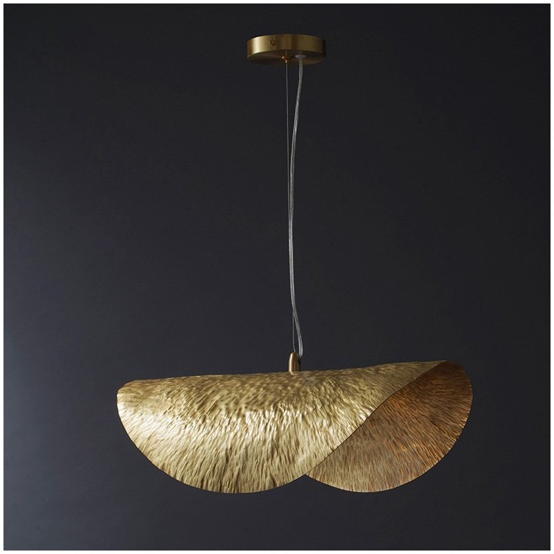 Lampada a sospensione classica in ottone, 1 luce, E26/E27, catena regolabile
