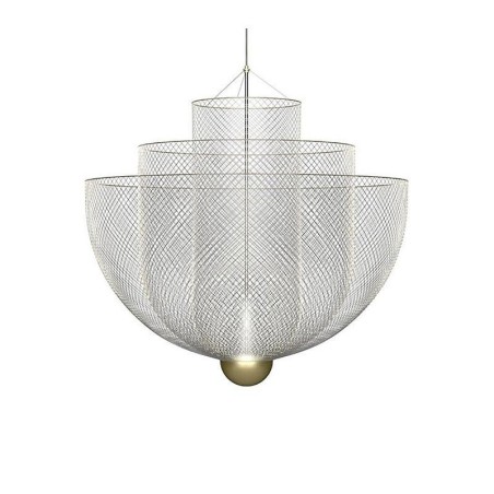 Lampada a sospensione Nordic Grid moderna 1 luce E12/E14 max 40W