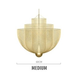 Lampada a sospensione Nordic Grid moderna 1 luce E12/E14 max 40W