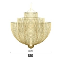 Lampada a sospensione Nordic Grid moderna 1 luce E12/E14 max 40W