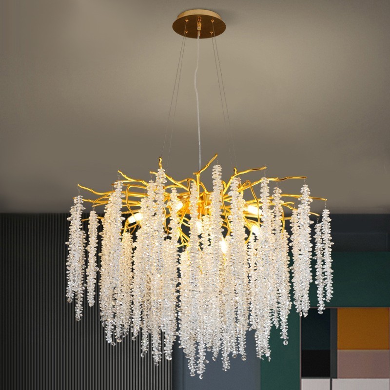 Lampadario moderno in cristallo