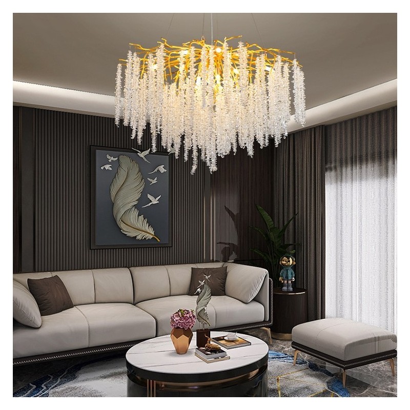 Lampadario moderno in cristallo