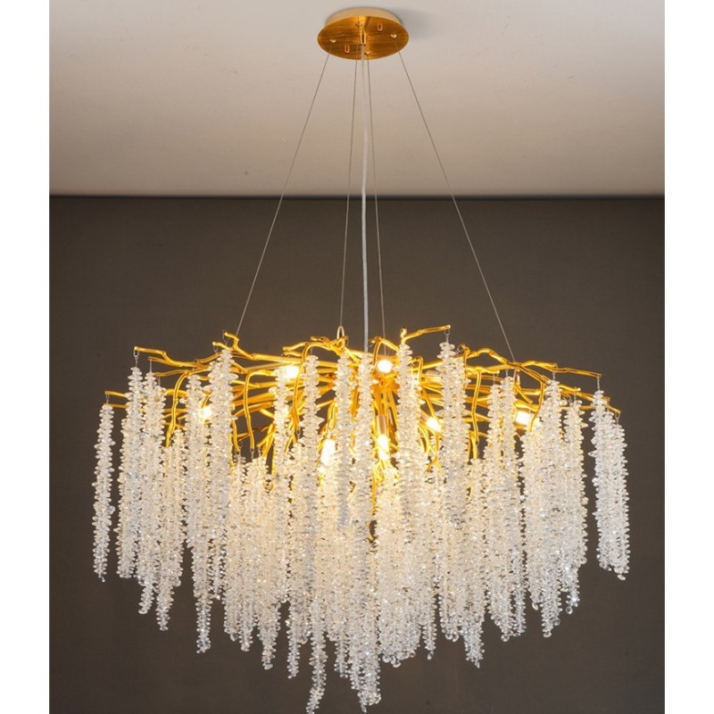 Lampadario moderno in cristallo