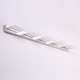 Applique da bagno LED moderna contemporanea in metallo e acrilico 95 cm