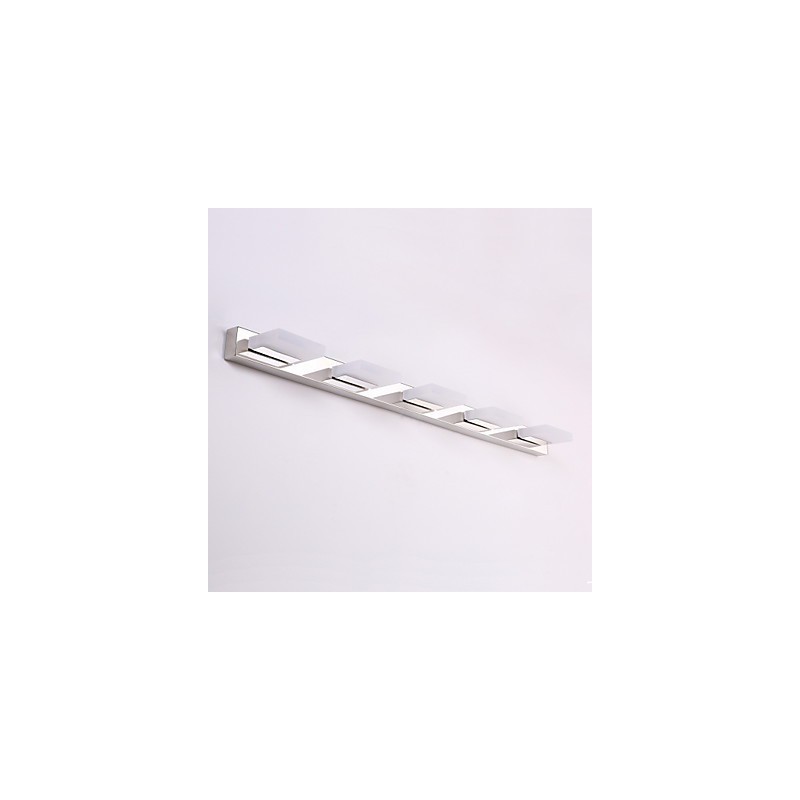 Applique da bagno LED moderna contemporanea in metallo e acrilico 95 cm