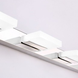 Applique da bagno LED moderna contemporanea in metallo e acrilico 95 cm