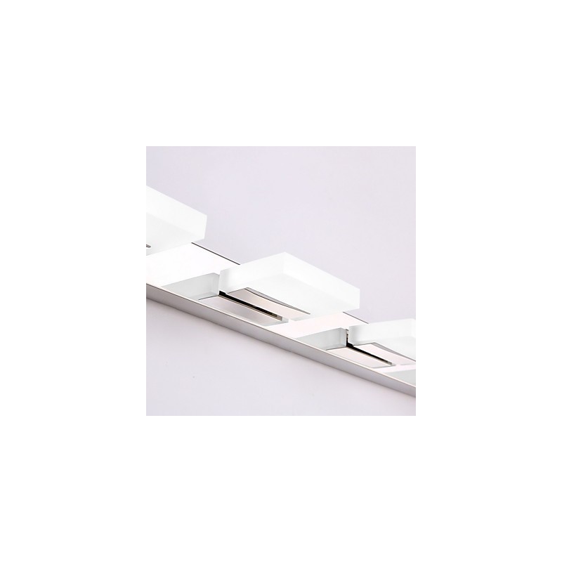 Applique da bagno LED moderna contemporanea in metallo e acrilico 95 cm