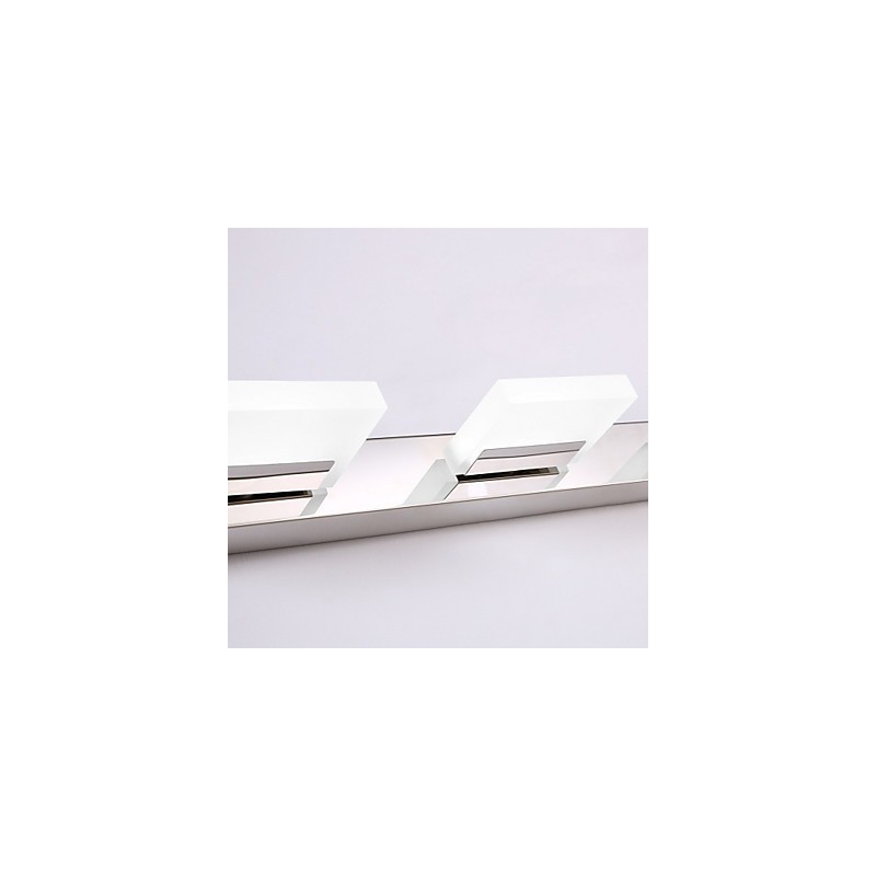 Applique da bagno LED moderna contemporanea in metallo e acrilico 95 cm