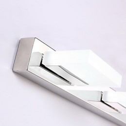 Applique da bagno LED moderna contemporanea in metallo e acrilico 95 cm