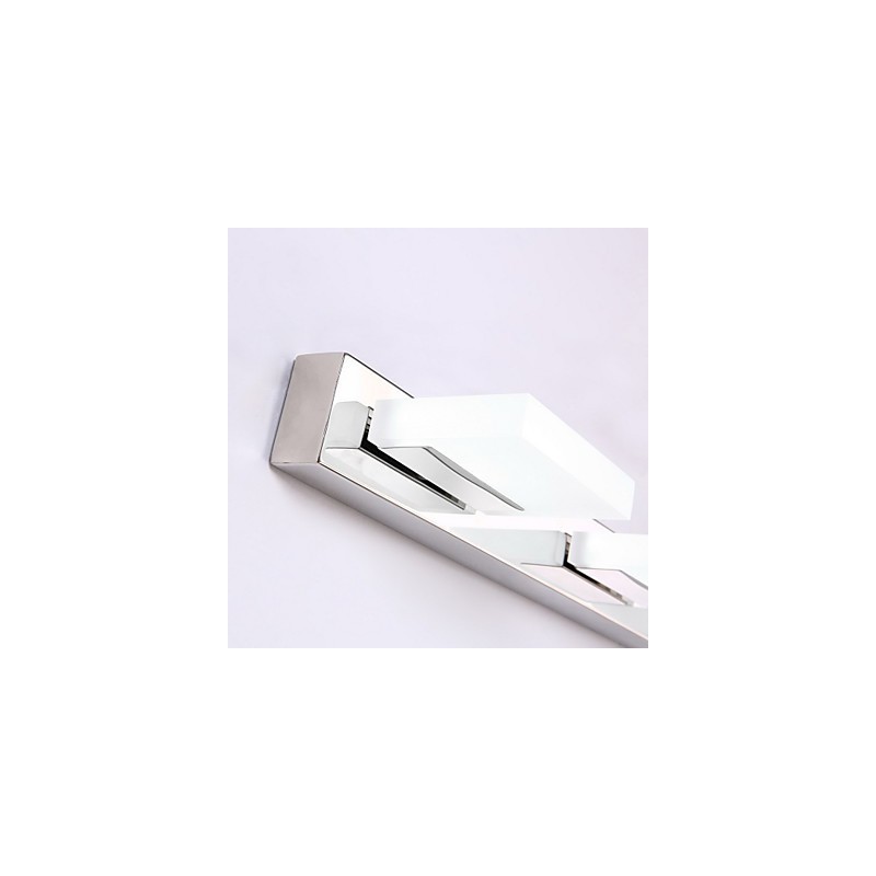 Applique da bagno LED moderna contemporanea in metallo e acrilico 95 cm