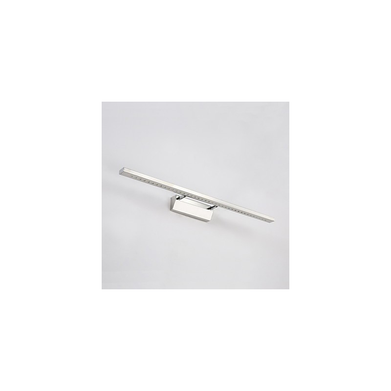 Lampada da bagno moderna contemporanea in metallo LED integrato
