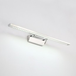 Lampada da bagno moderna contemporanea in metallo LED integrato