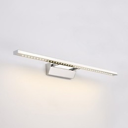 Lampada da bagno moderna contemporanea in metallo LED integrato