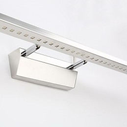 Lampada da bagno moderna contemporanea in metallo LED integrato