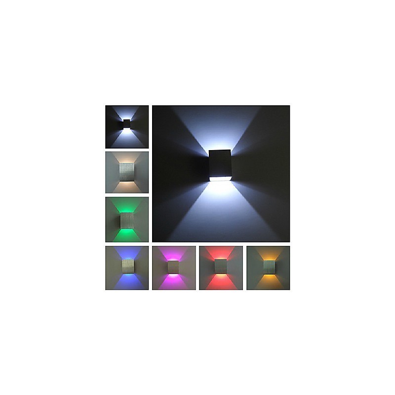 Applique da parete moderna galvanosteggiata, colori assortiti, LED integrato