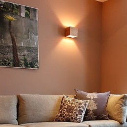 Applique da parete moderna galvanosteggiata, colori assortiti, LED integrato