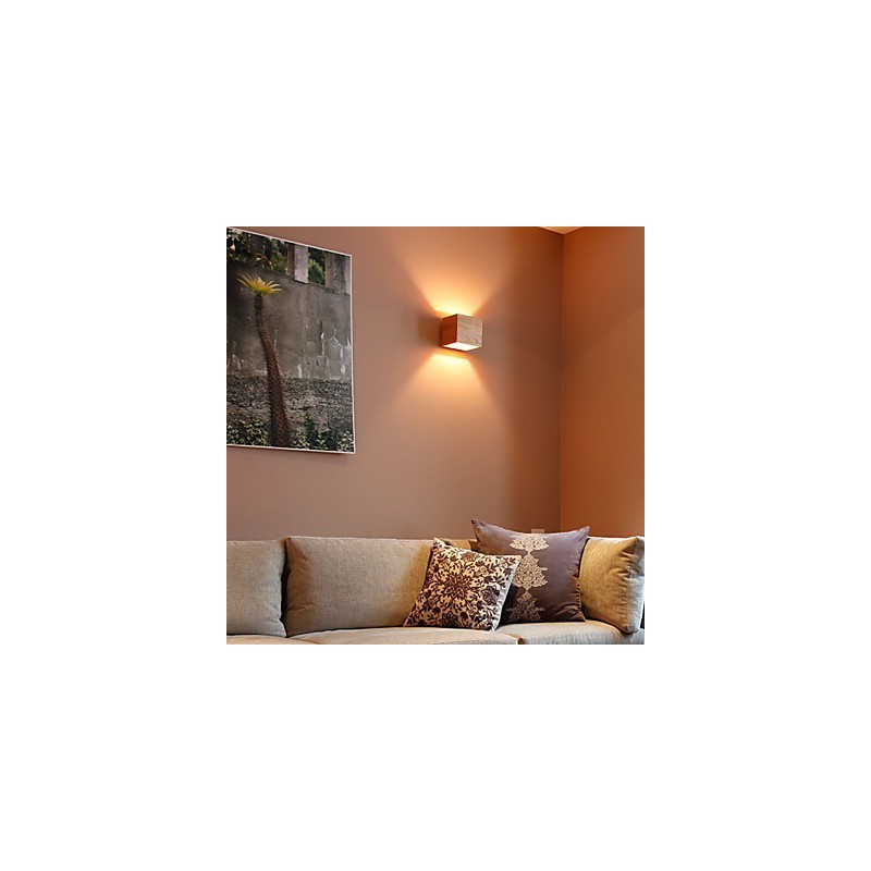 Applique da parete moderna galvanosteggiata, colori assortiti, LED integrato