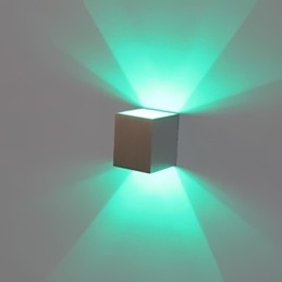 Applique da parete moderna galvanosteggiata, colori assortiti, LED integrato