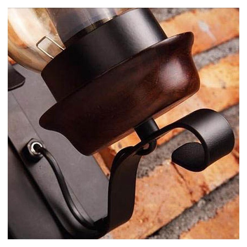Applique da parete in vetro nordico rustico retrò per camera da letto
