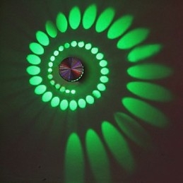 Applique da parete LED moderna in metallo argento