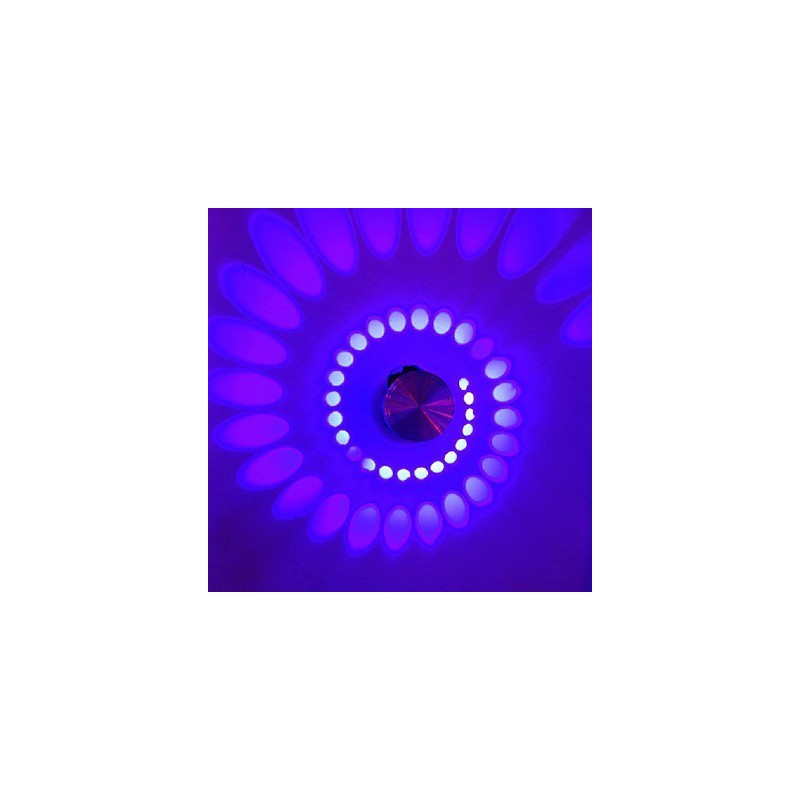 Applique da parete LED moderna in metallo argento