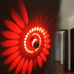Applique da parete LED moderna in metallo argento