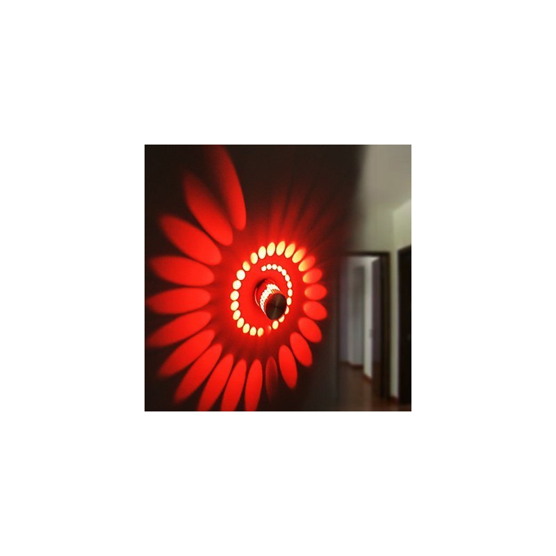 Applique da parete LED moderna in metallo argento