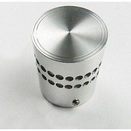 Applique da parete LED moderna in metallo argento