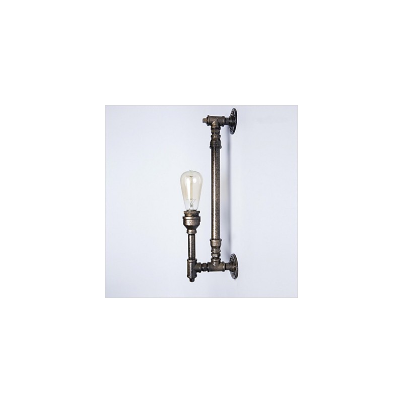 Applique da parete vintage in ferro battuto effetto tubi dell'acqua FJ DB2 046A0
