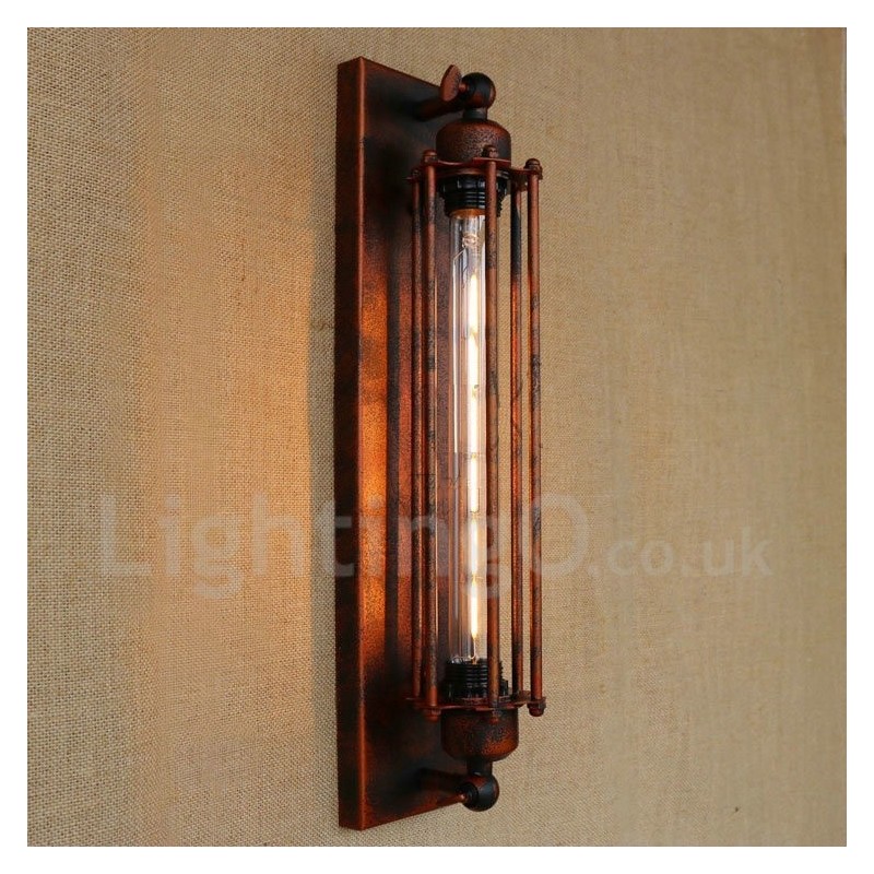 Applique da parete decorativa retrò per negozio di abbigliamento e ristorante, stile rustico