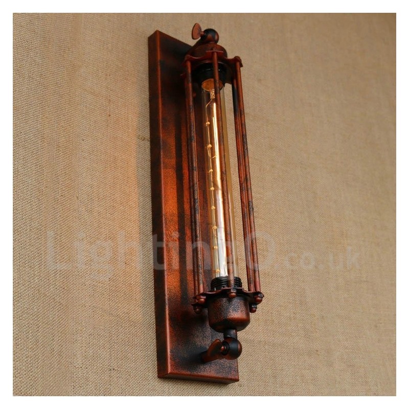 Applique da parete decorativa retrò per negozio di abbigliamento e ristorante, stile rustico