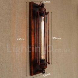 Applique da parete decorativa retrò per negozio di abbigliamento e ristorante, stile rustico