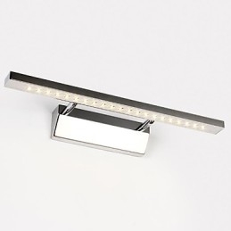 Illuminazione bagno LED moderna in metallo galvanosteggiato 40 cm