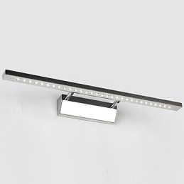 Illuminazione bagno moderna contemporanea in metallo, LED integrato, 55 cm