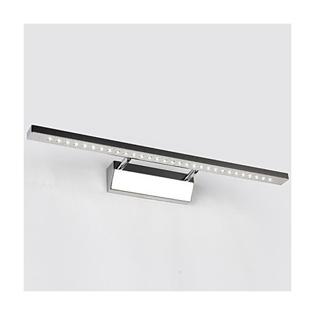 Illuminazione bagno moderna contemporanea in metallo, LED integrato, 55 cm