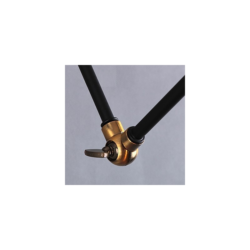 Applique a braccio oscillante rustica in metallo