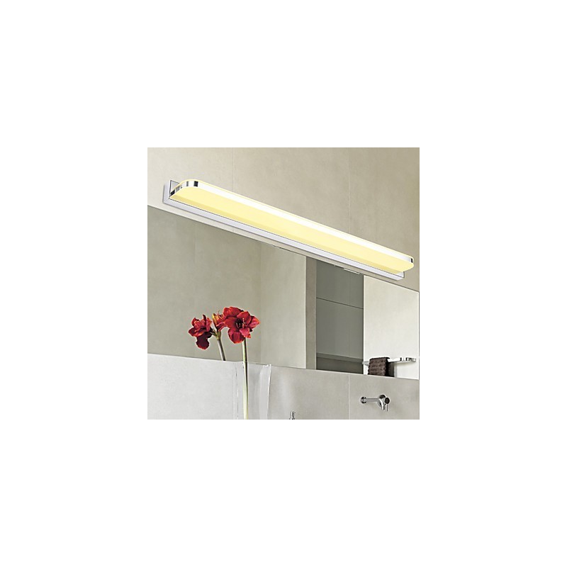 Applique da bagno Wall Washer Mini moderna contemporanea in metallo con LED integrato