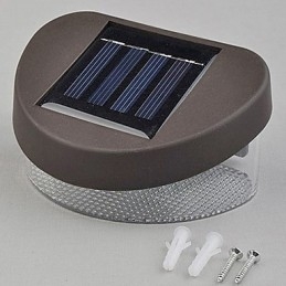 Luce da parete solare bianco freddo per giardino, percorso e recinzione