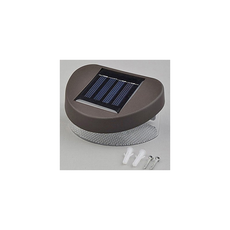 Luce da parete solare bianco freddo per giardino, percorso e recinzione