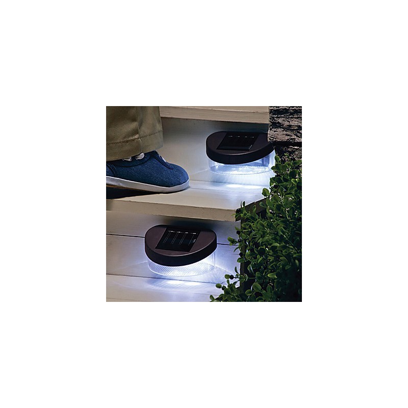 Luce da parete solare bianco freddo per giardino, percorso e recinzione