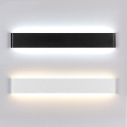 Applique da parete LED moderna in metallo IP44 per bagno, camera da letto e soggiorno